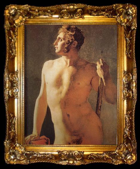 framed  Jean-Auguste Dominique Ingres Man, ta009-2